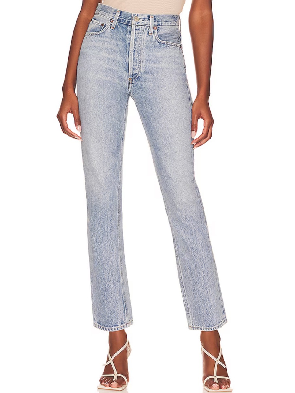 ⭐️ AGOLDE Riley High Rise Straight Crop Denim ⭐️
